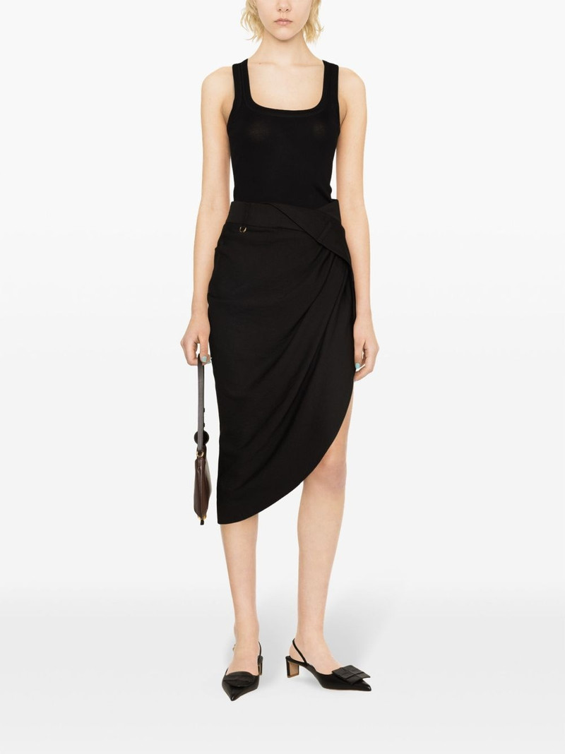 JACQUEMUS La Jupe asymmetric skirt outlook