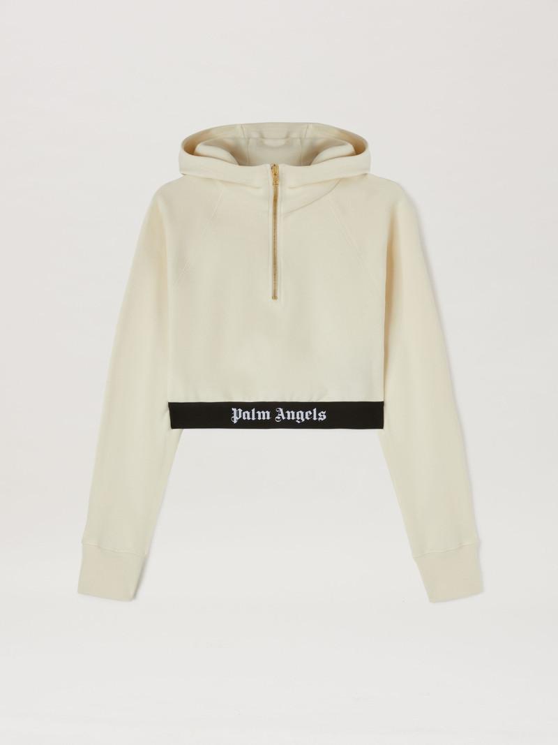 로고 테이프 Zipped Hoodie 1