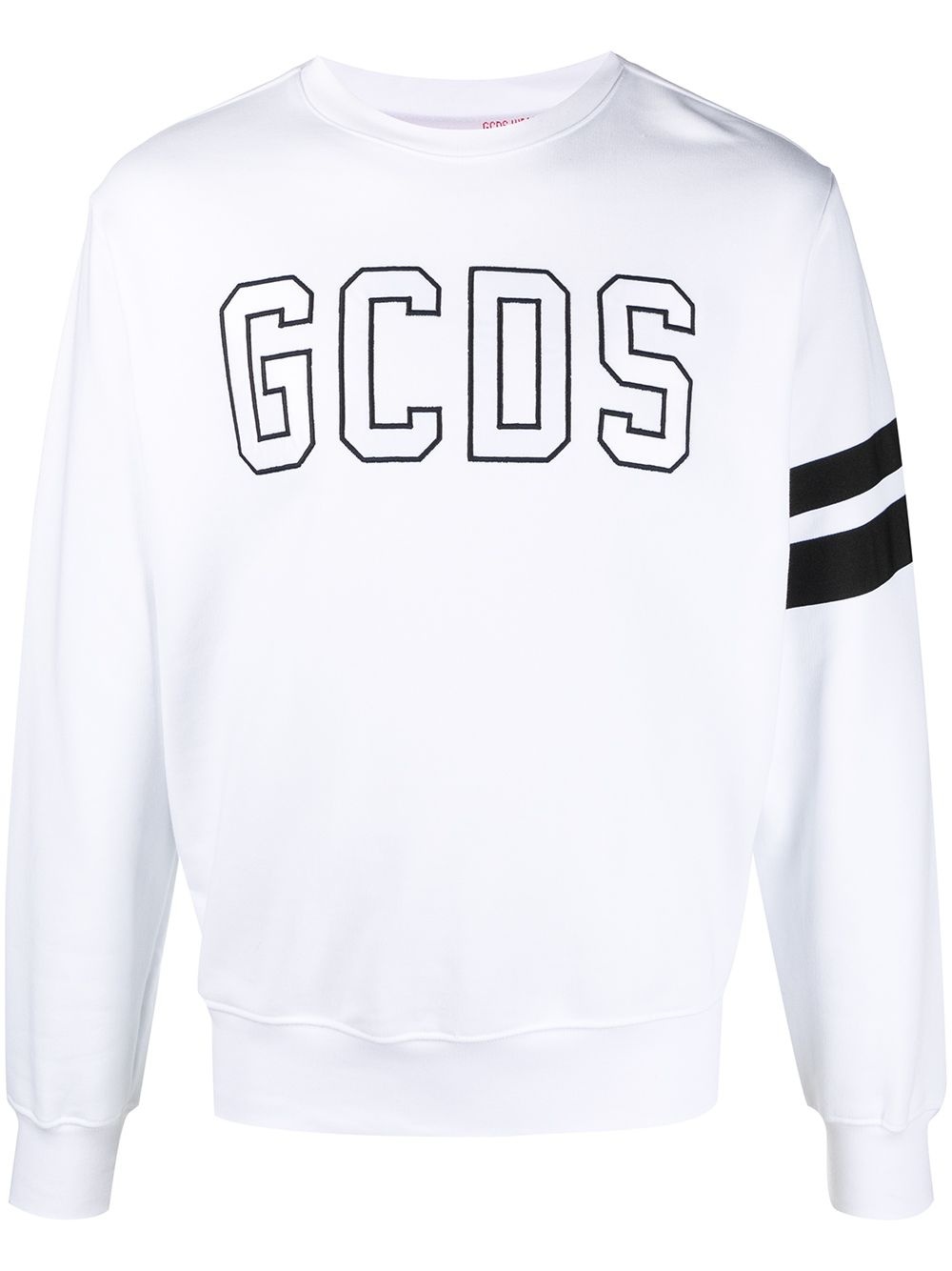 logo-print cotton sweatshirt - 1