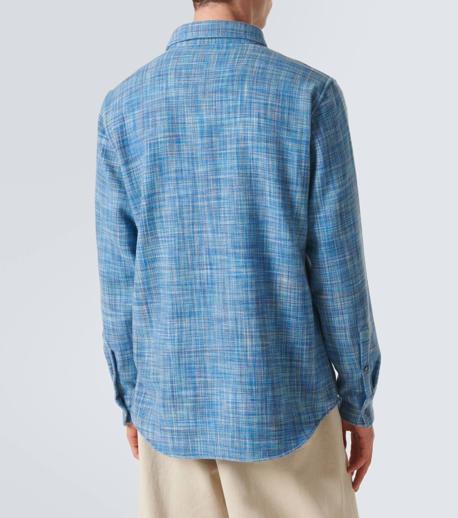 Space-Dyed cashmere shirt - 4