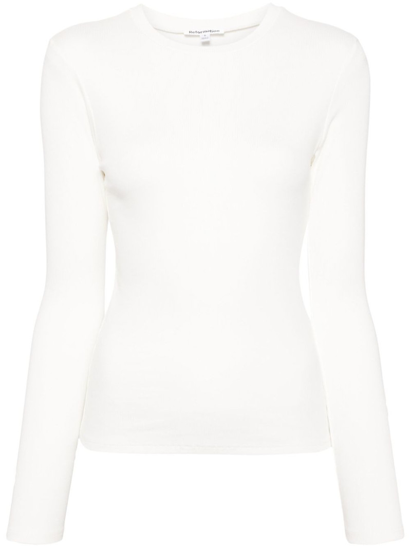 Davy ribbed-knit long-sleeve T-shirt 1