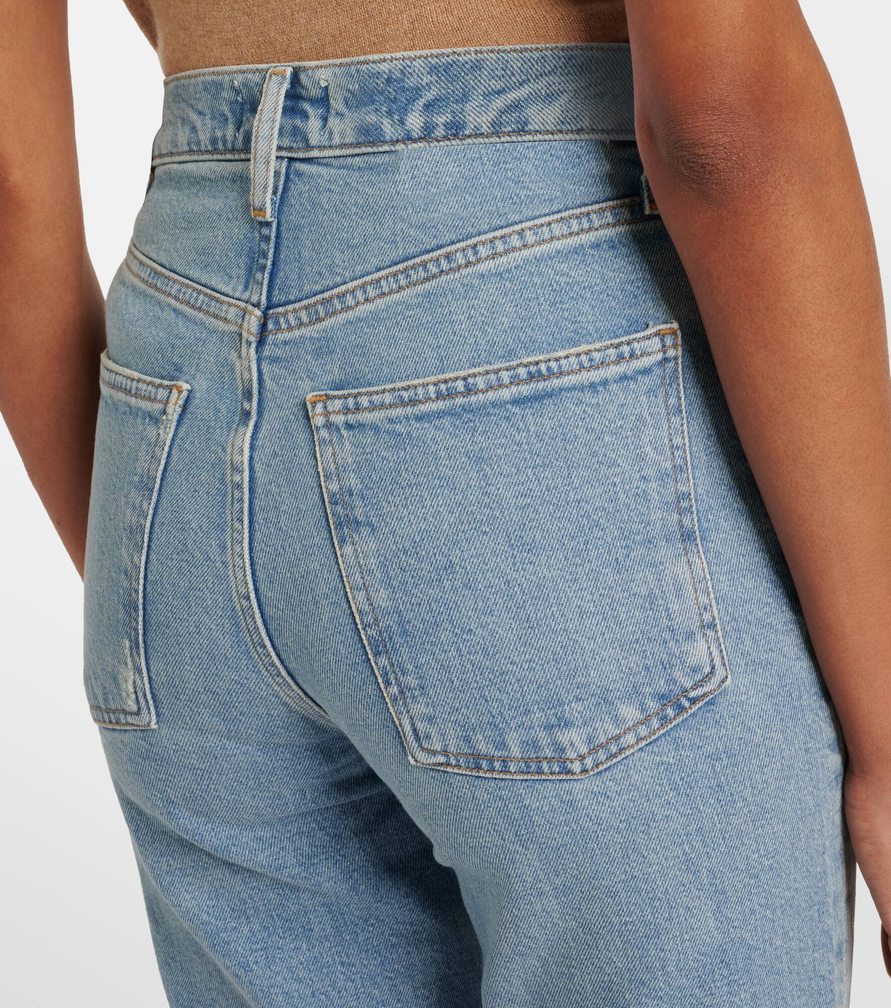 90s Pinch Waist high-rise straight jeans - 6