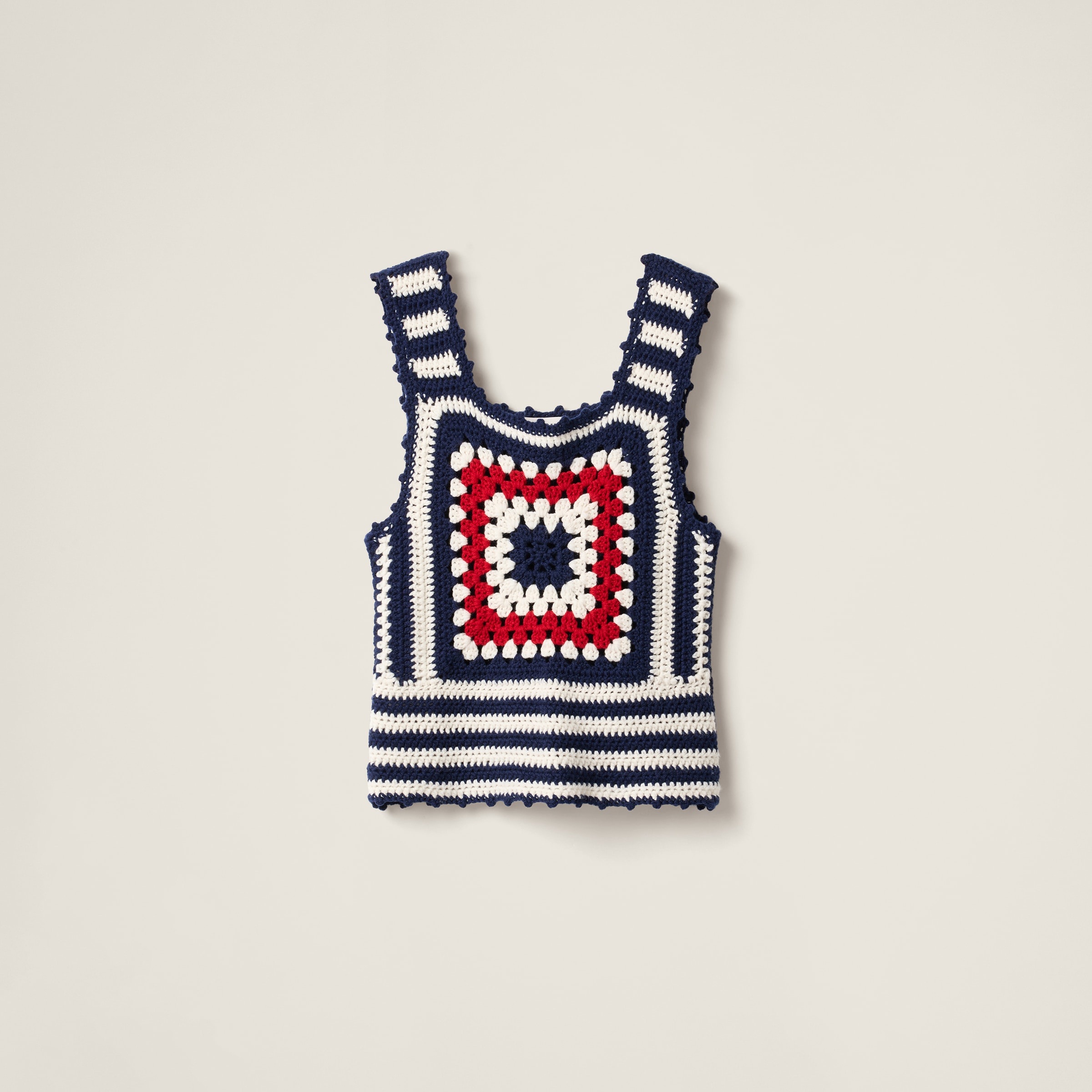 Crochet cashmere top - 1