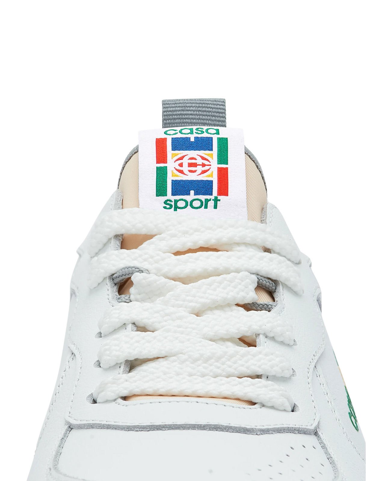 Mens Court White & Grey Sneaker | Casablanca Paris - 12