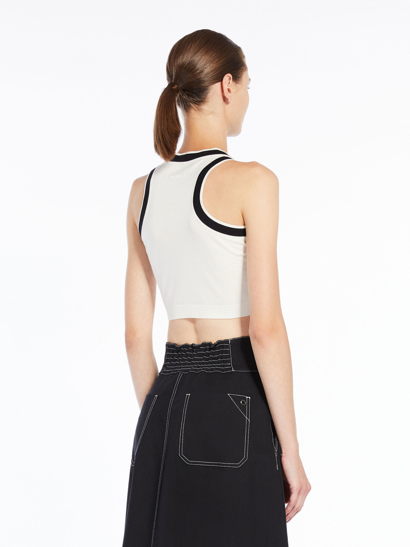 RUGGERO Cotton yarn crop top 4