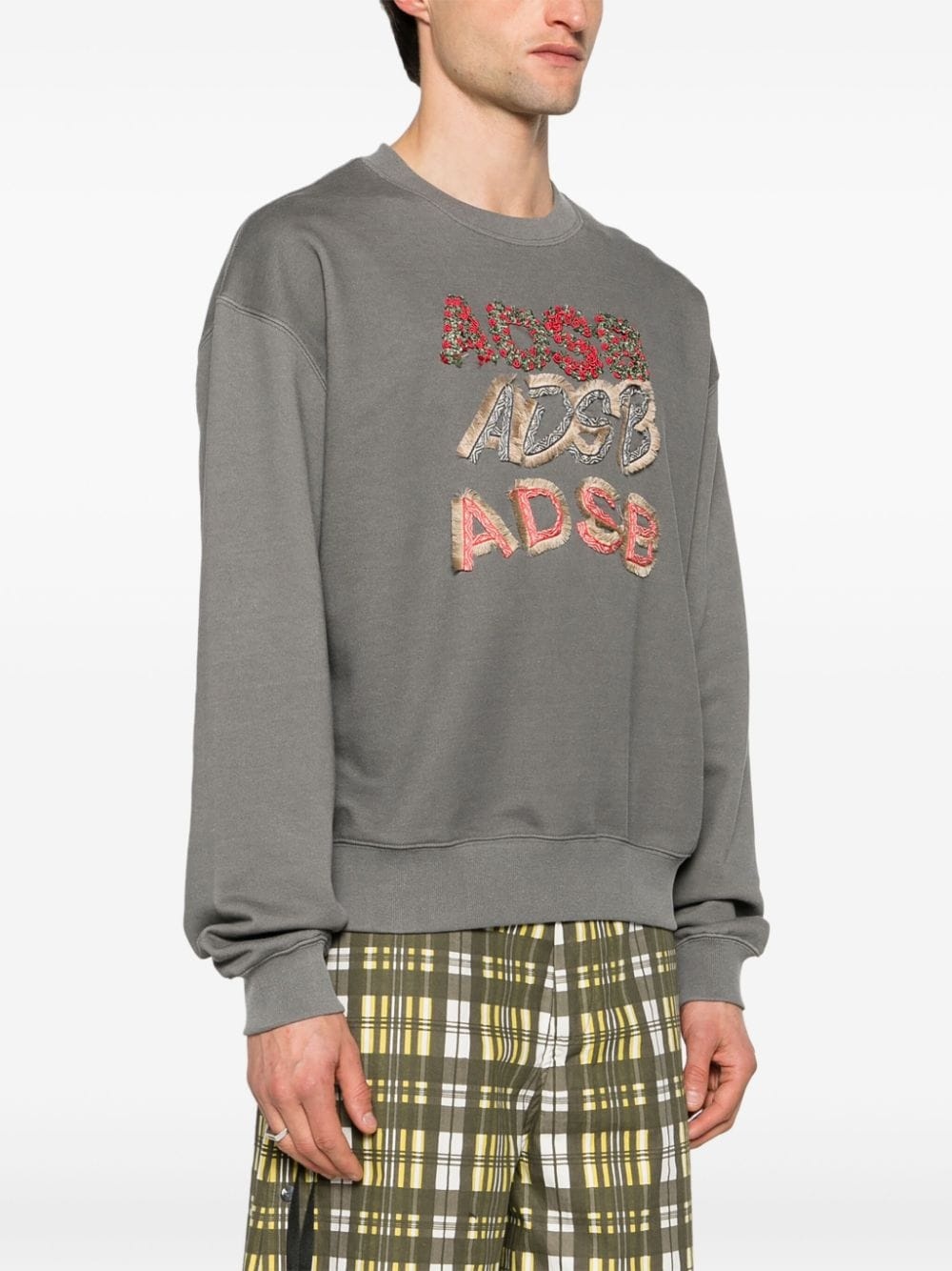 logo-patches cotton-blend sweatshirt - 3