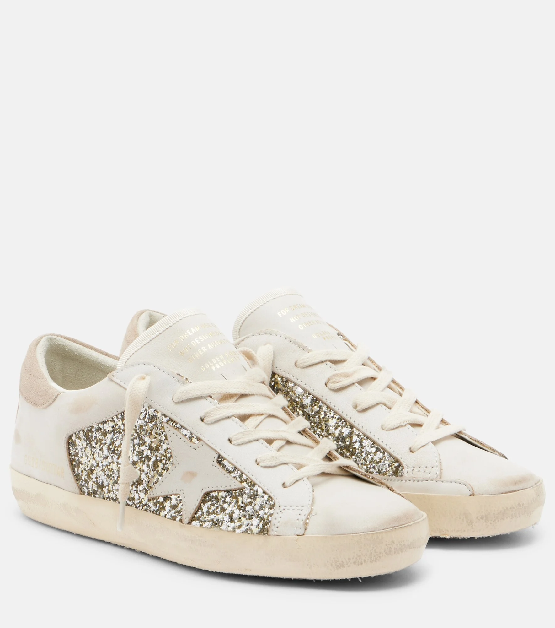 Super Star glitter leather sneakers - 1