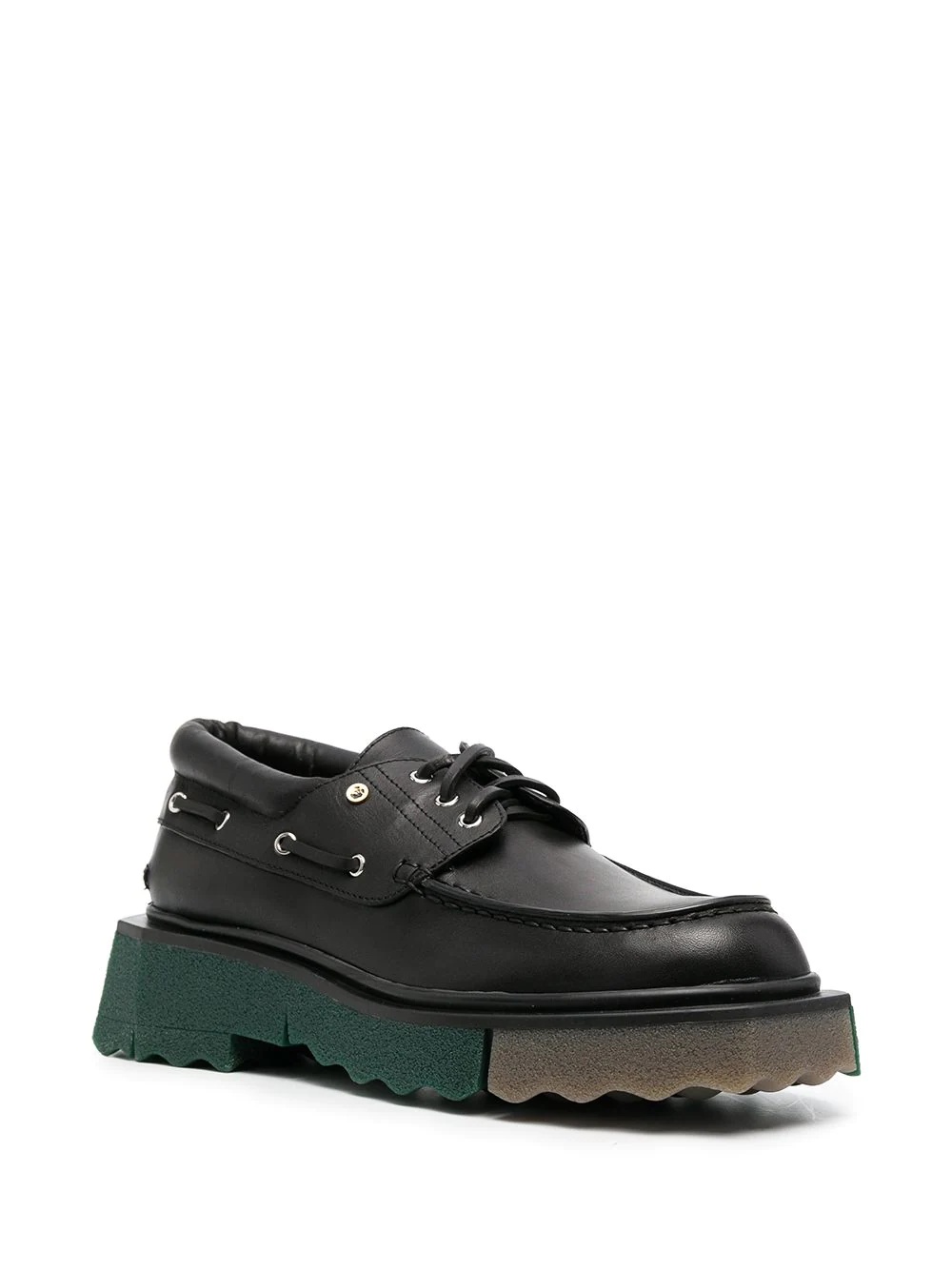 sponge boat lace-up shoes - 2