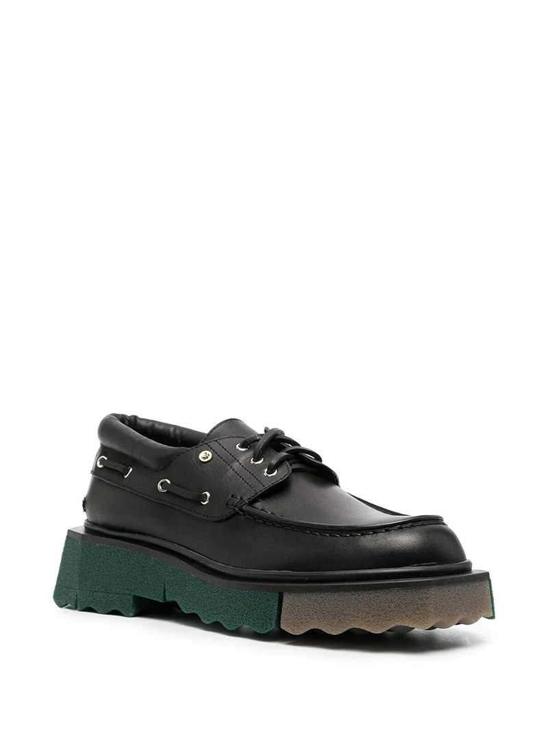Off-White sponge boat lace-up shoes outlook