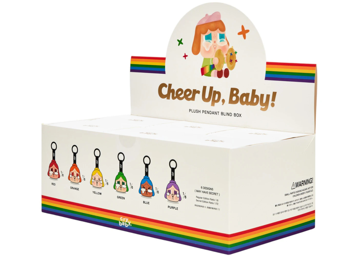 Pop Mart CRYBABY CHEER UP, BABY! Series Plush Pendant Sealed Case (6 Blind Box) - 3
