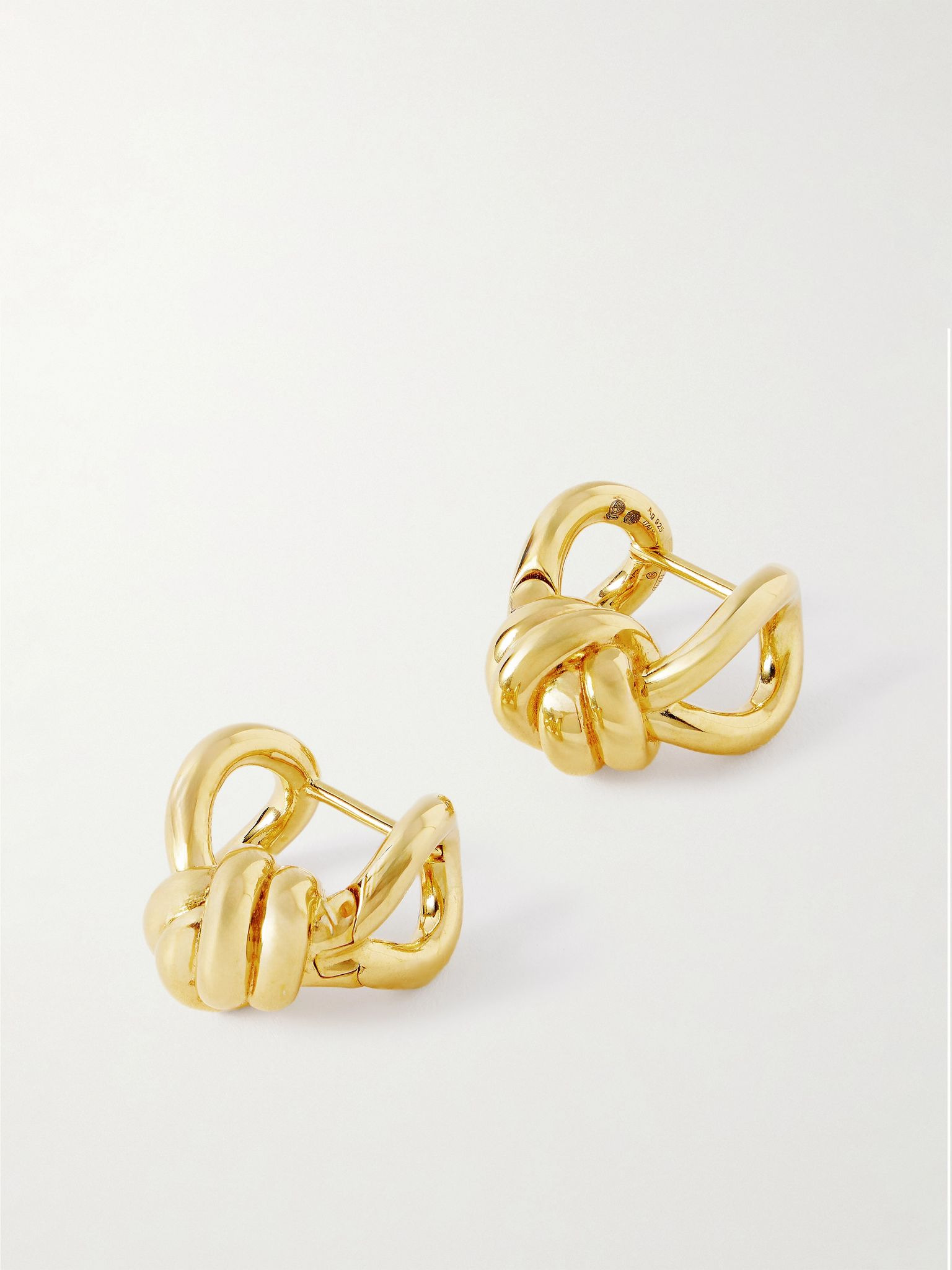 Gold-plated silver earrings Gold - 1