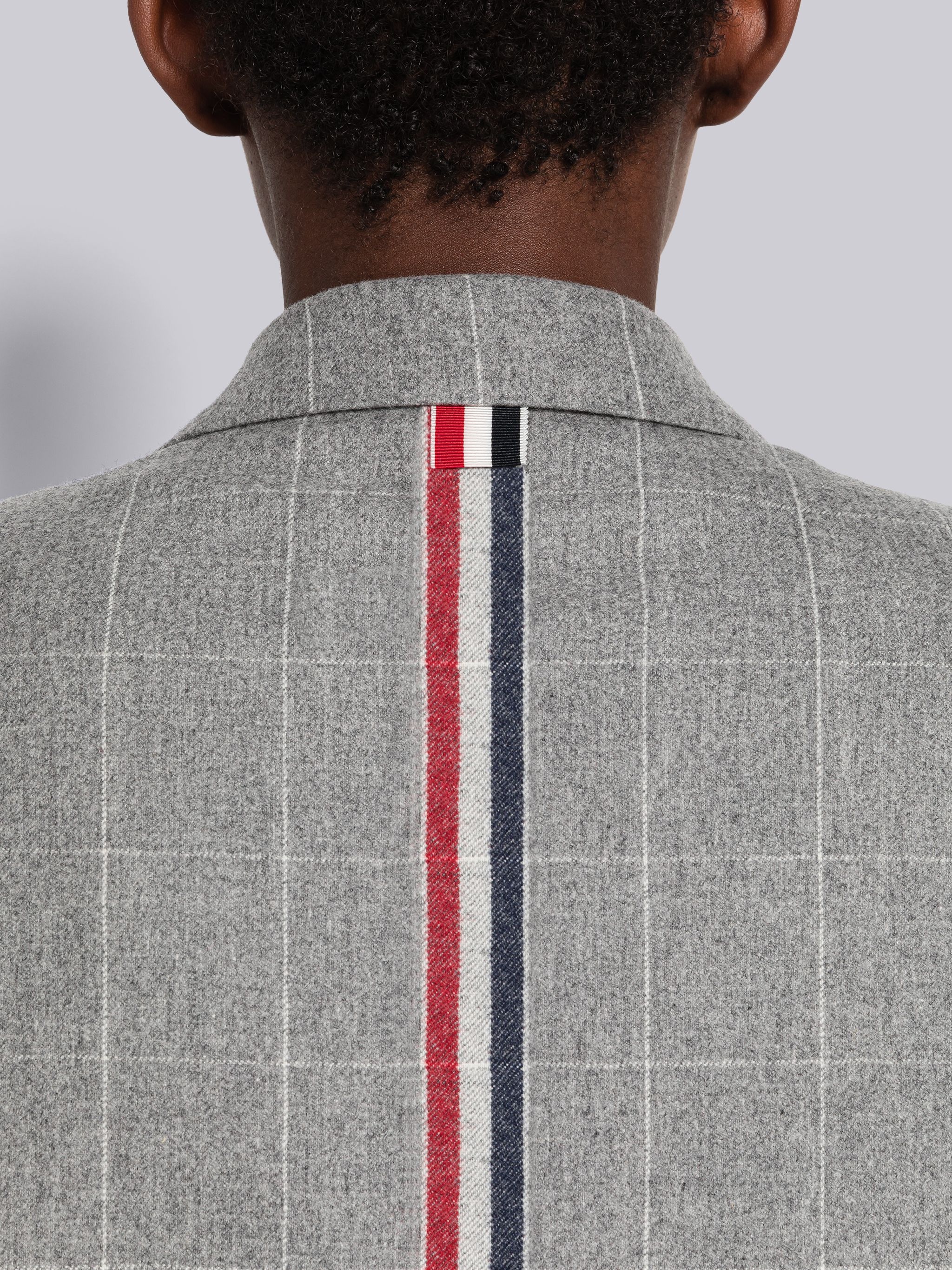 Windowpane Flannel Side Split Sport Coat - 5