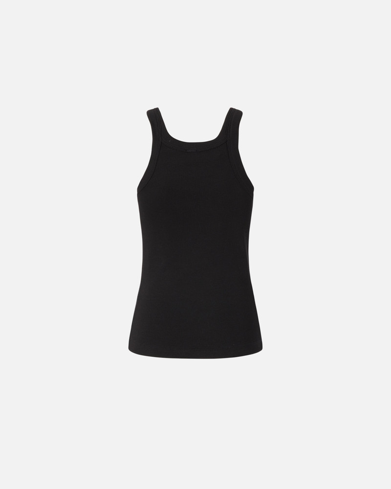 PINKO REIMAGINE BY PINKO X PATRICK MCDOWELL RIBBED VEST TOP WITH BUCKLE outlook