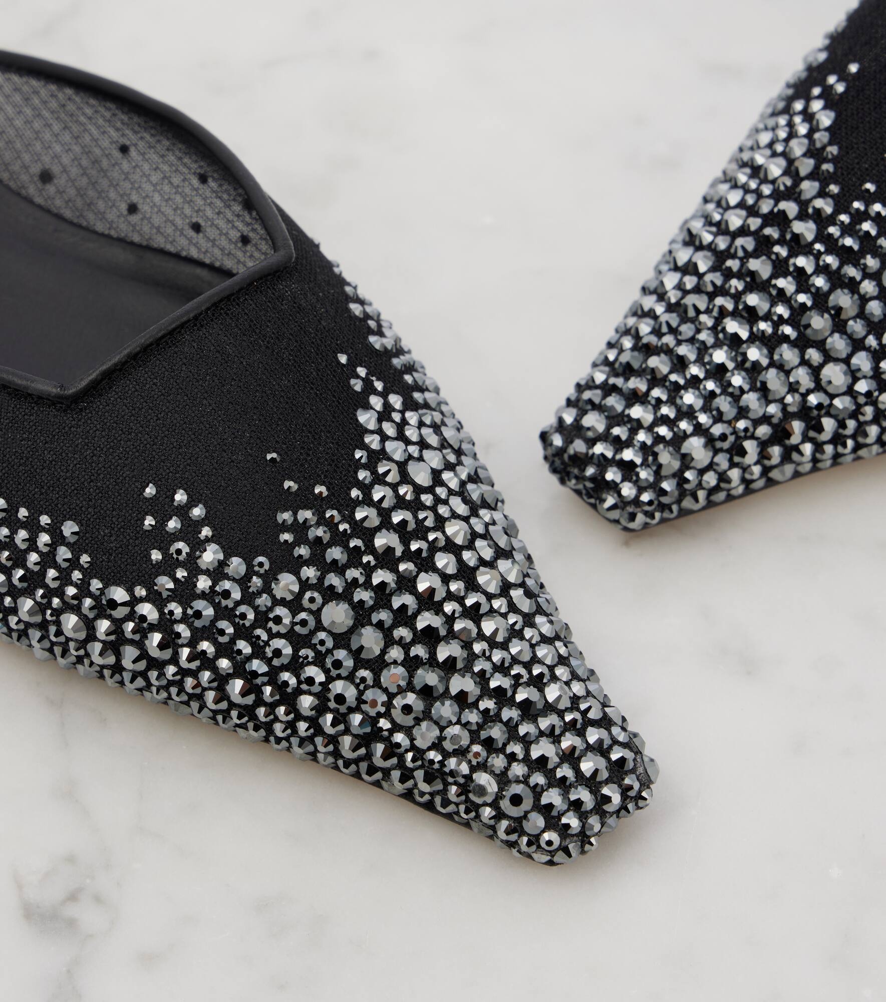 Vivi embellished mesh mules - 5