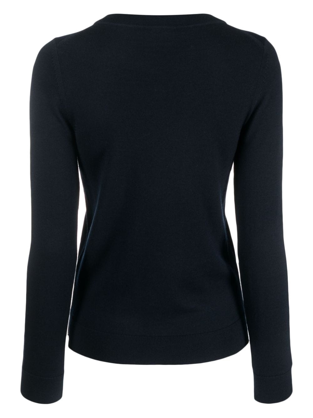 long slit-sleeve virgin wool jumper - 2