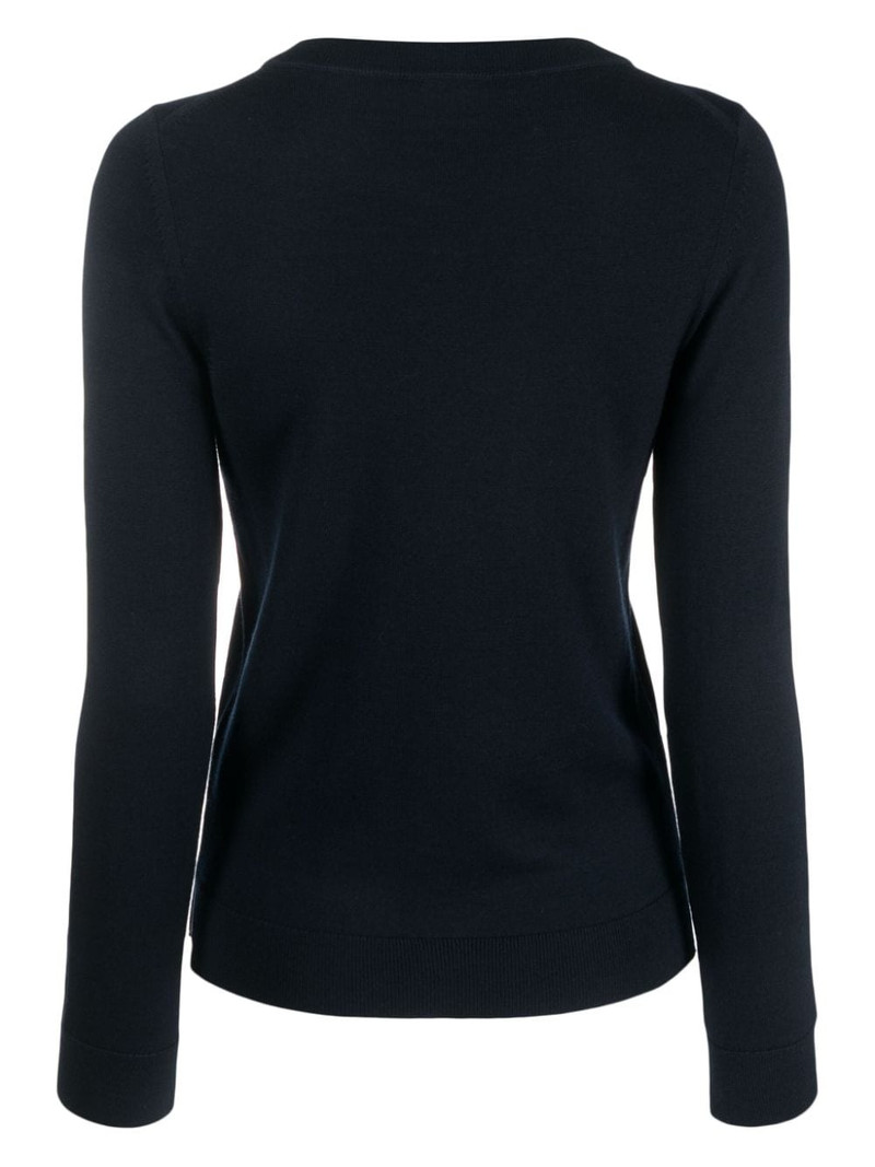 BOSS long slit-sleeve virgin wool jumper outlook