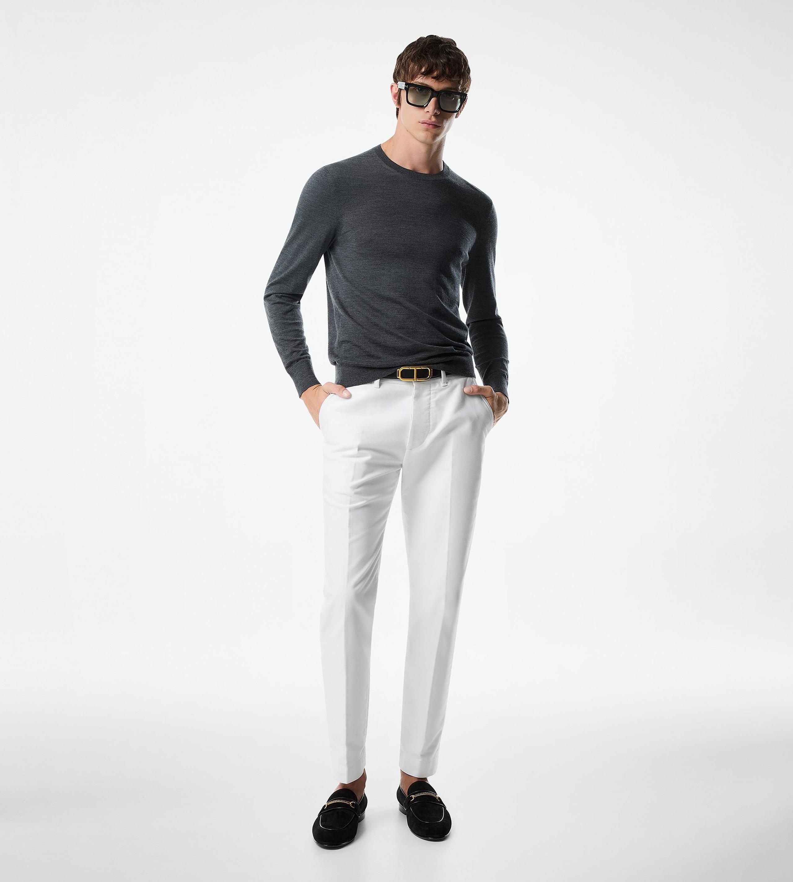 FINE GAUGE PURE WOOL CREW NECK - 2