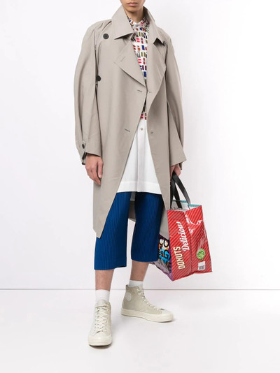 ISSEY MIYAKE A-Poc double breasted trench coat outlook