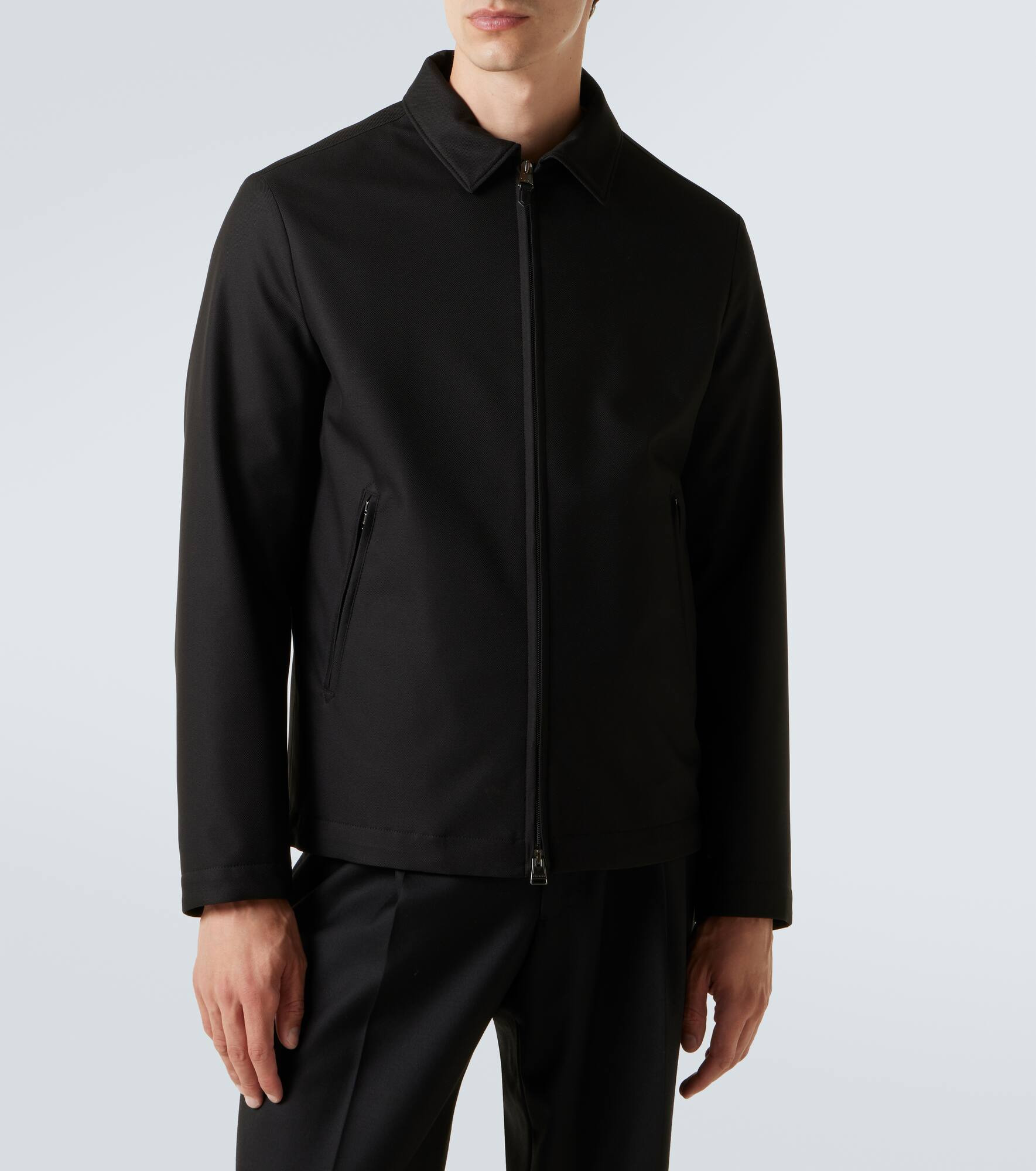 Leather-trimmed jacket - 3
