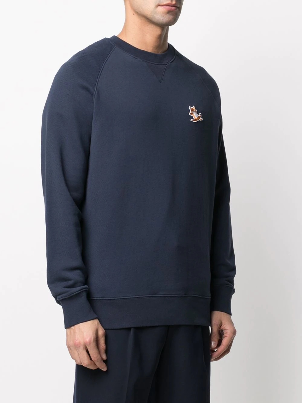 logo-embroidered cotton sweatshirt - 3