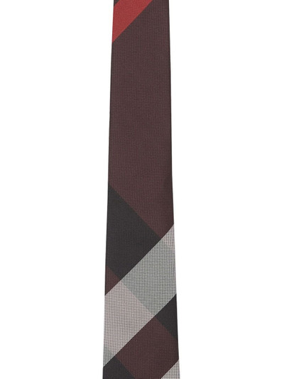 Burberry checked tie outlook