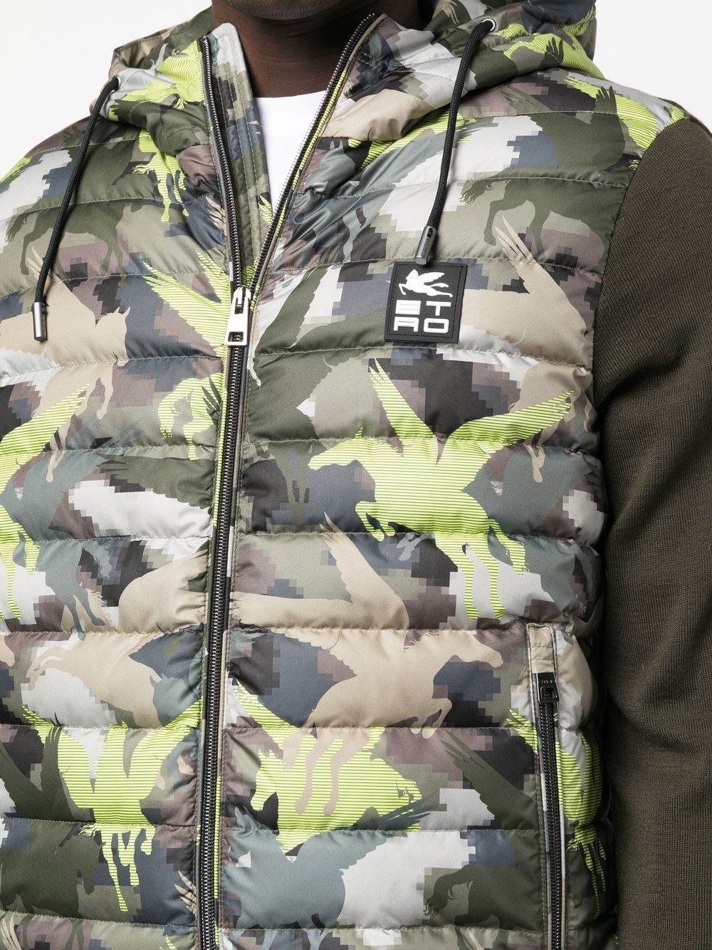 Pegaflying-print padded jacket - 5