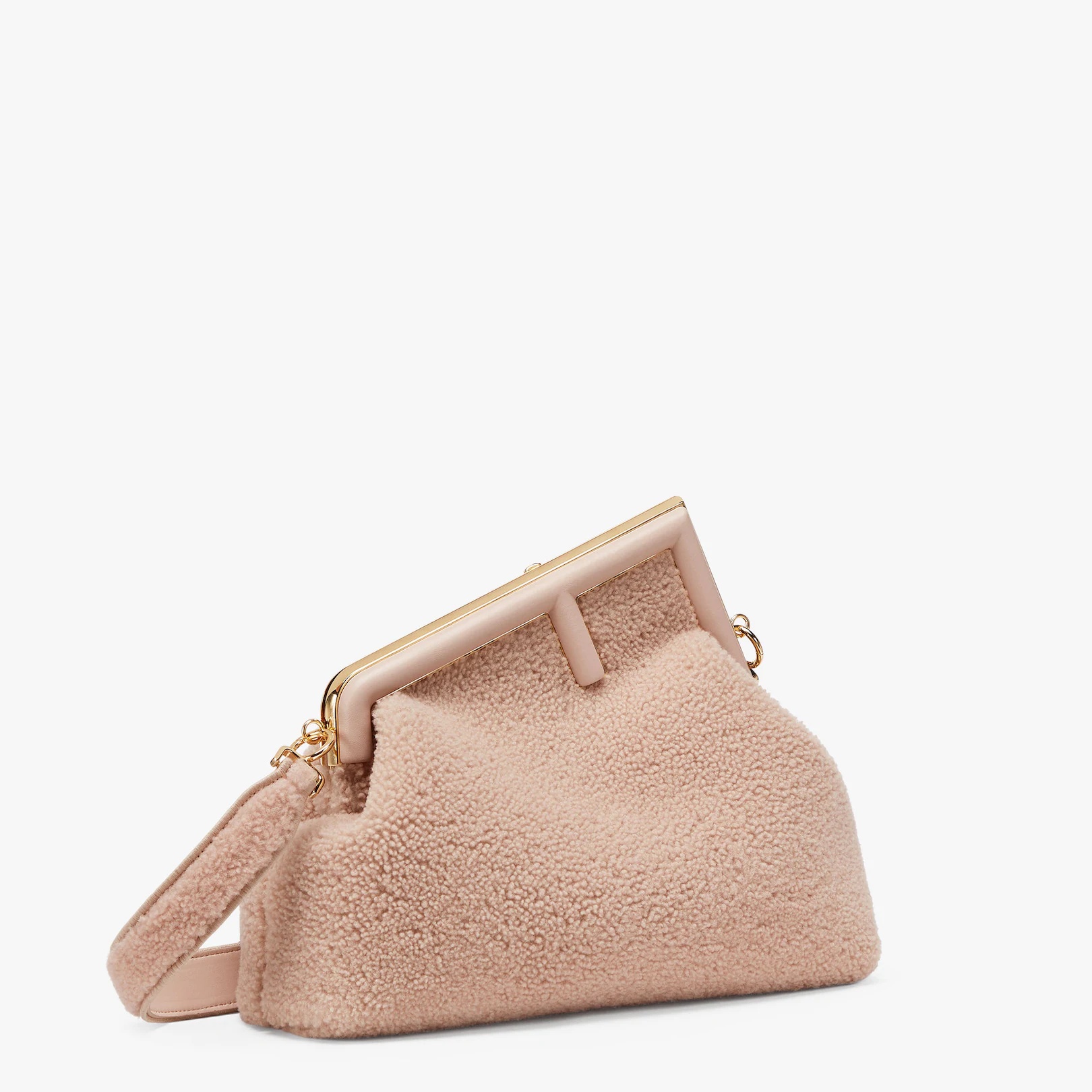 Pink sheepskin bag - 2