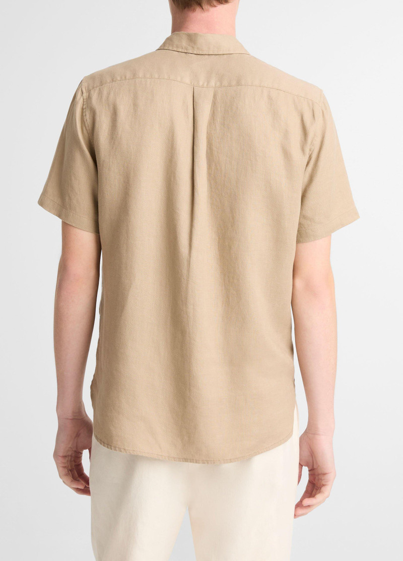 Vince Linen Short-Sleeve Shirt outlook