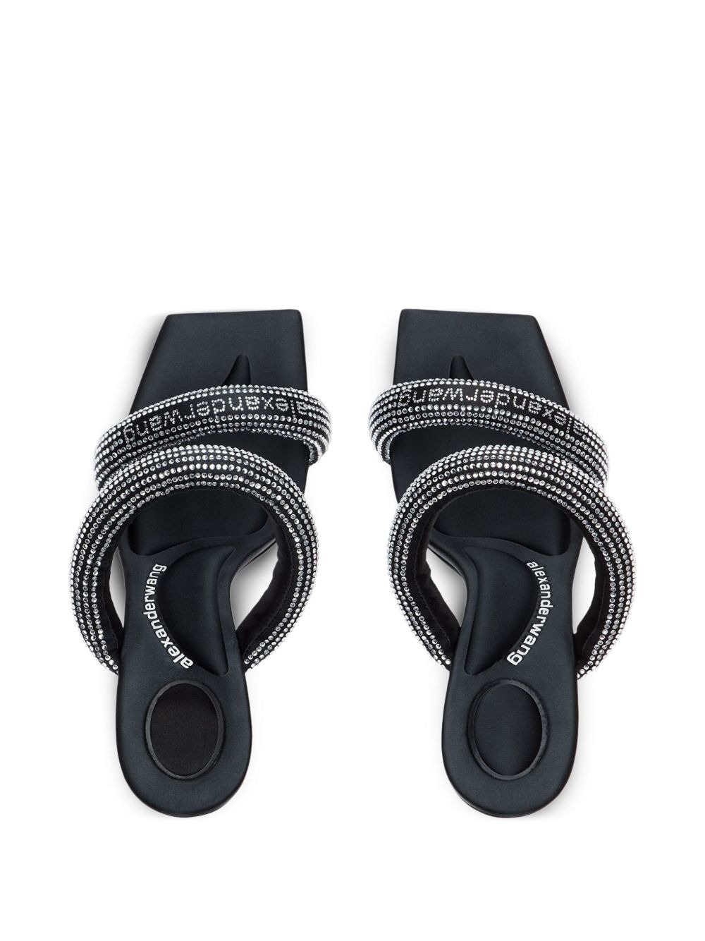 crystal-embellished stiletto sandals - 4