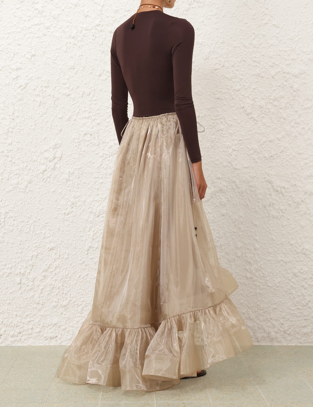 DAWNING FLOUNCE MAXI SKIRT - 4