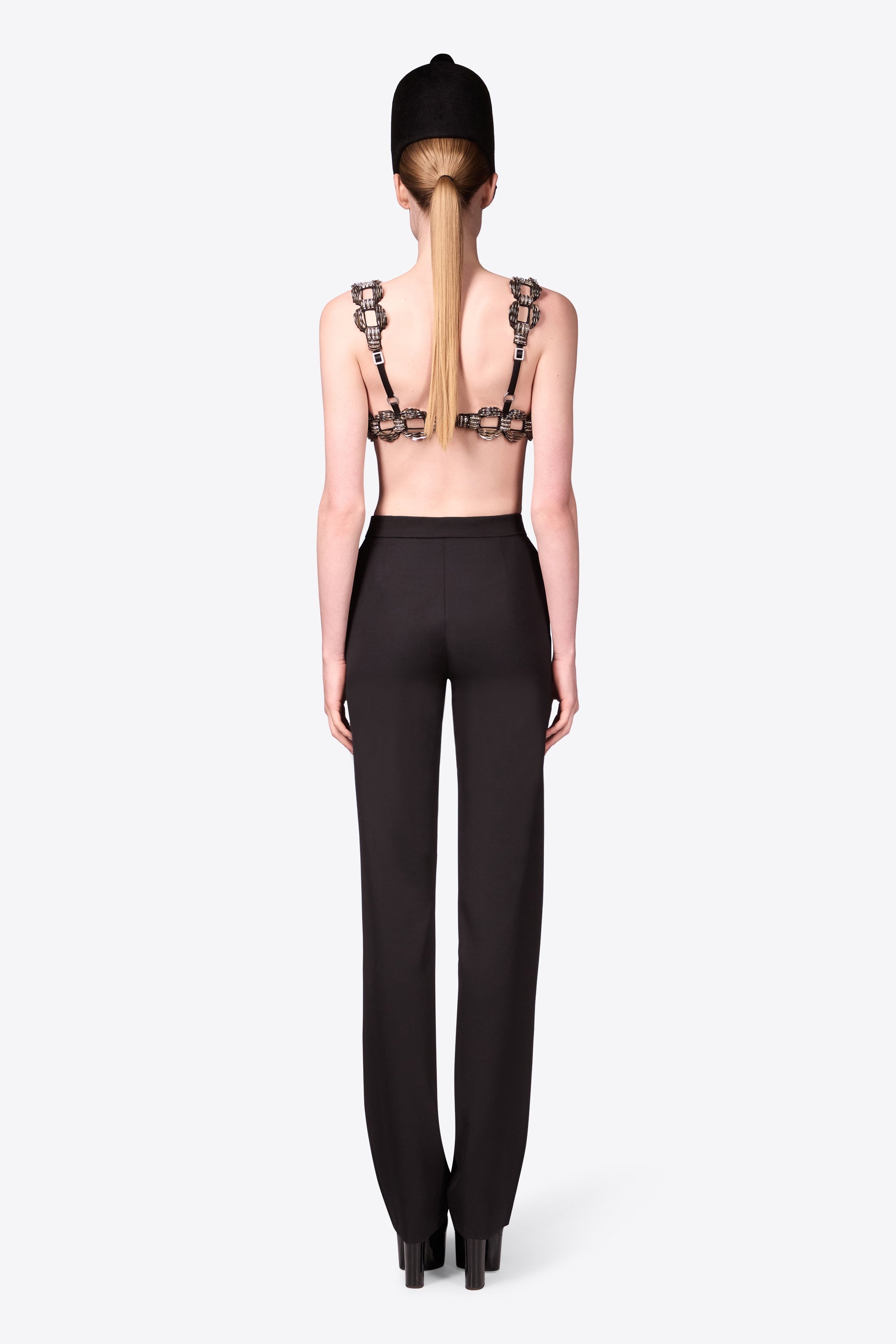 CRYSTAL BROOCH TROUSER - 5