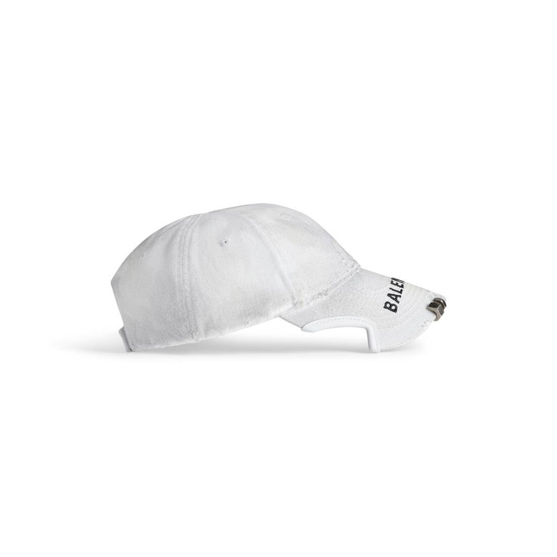 Balenciaga Cap in White/black 4