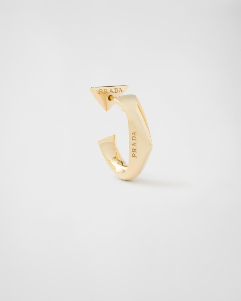 Eternal Gold single earring - yellow gold - 1