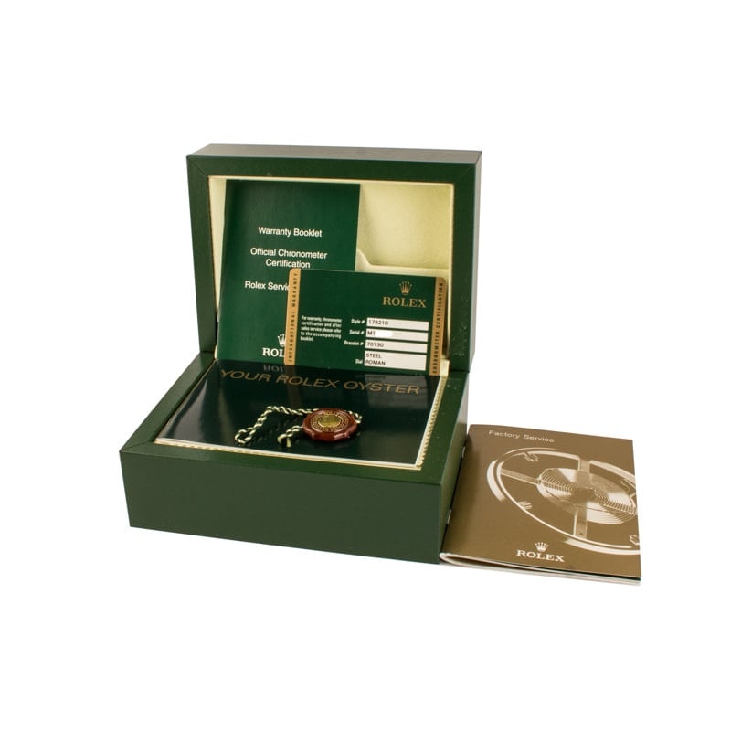 Ladies Rolex Oyster Perpetual 176210 Roman Dial - 4
