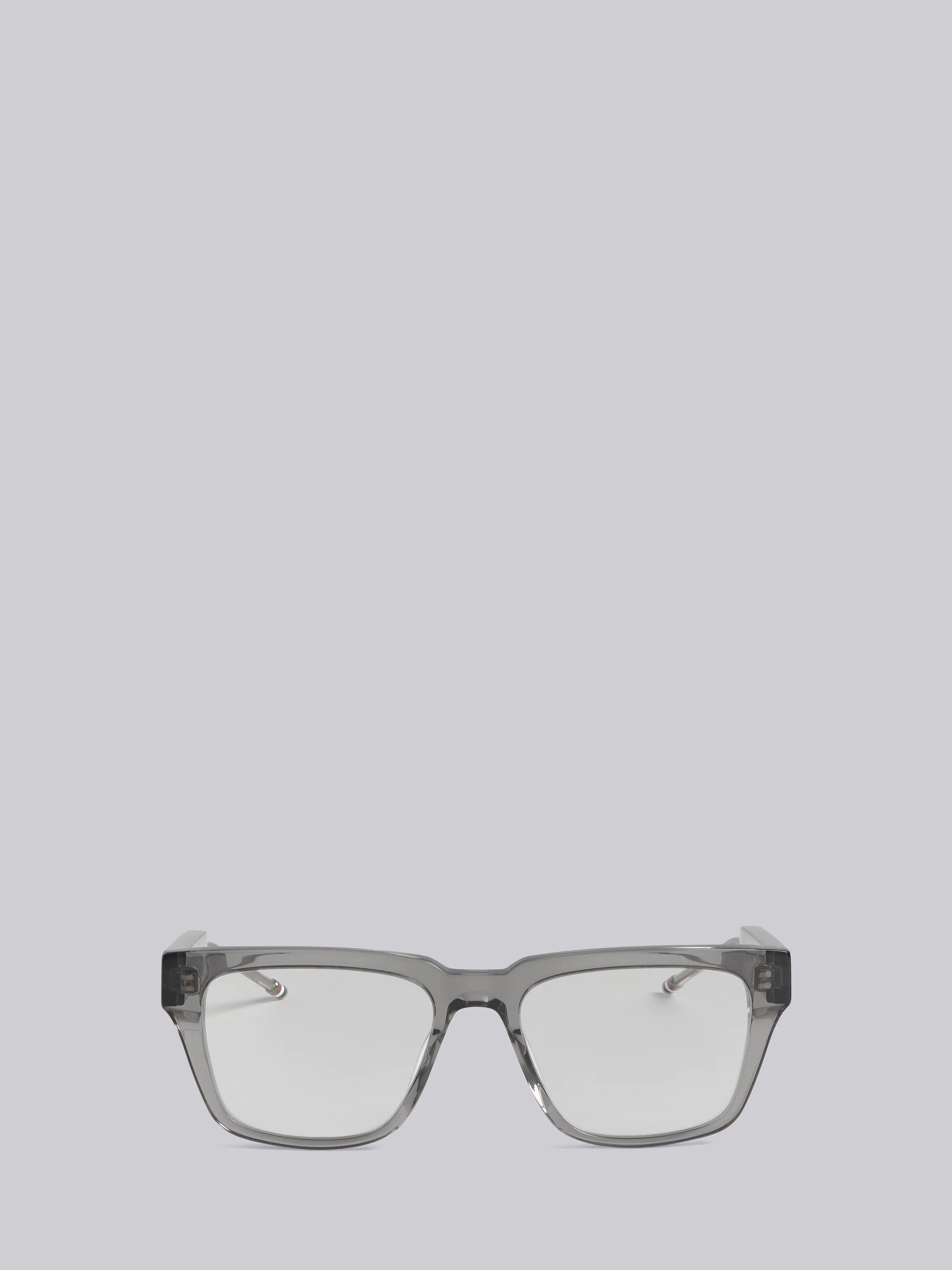 TB715 - Satin Crystal Grey Square Glasses - 1
