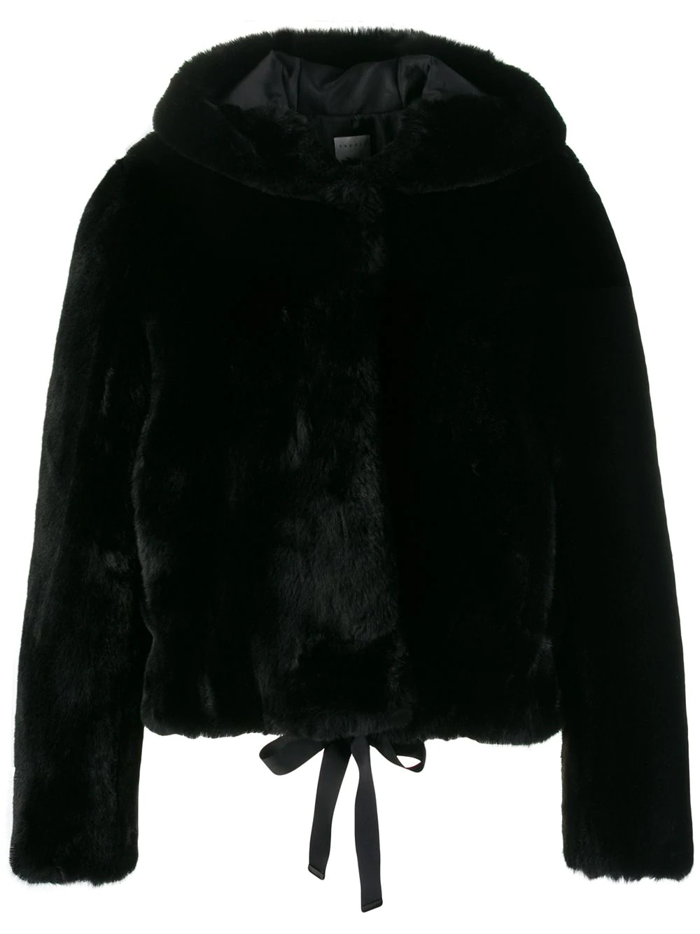 faux-fur hooded jacket - 1