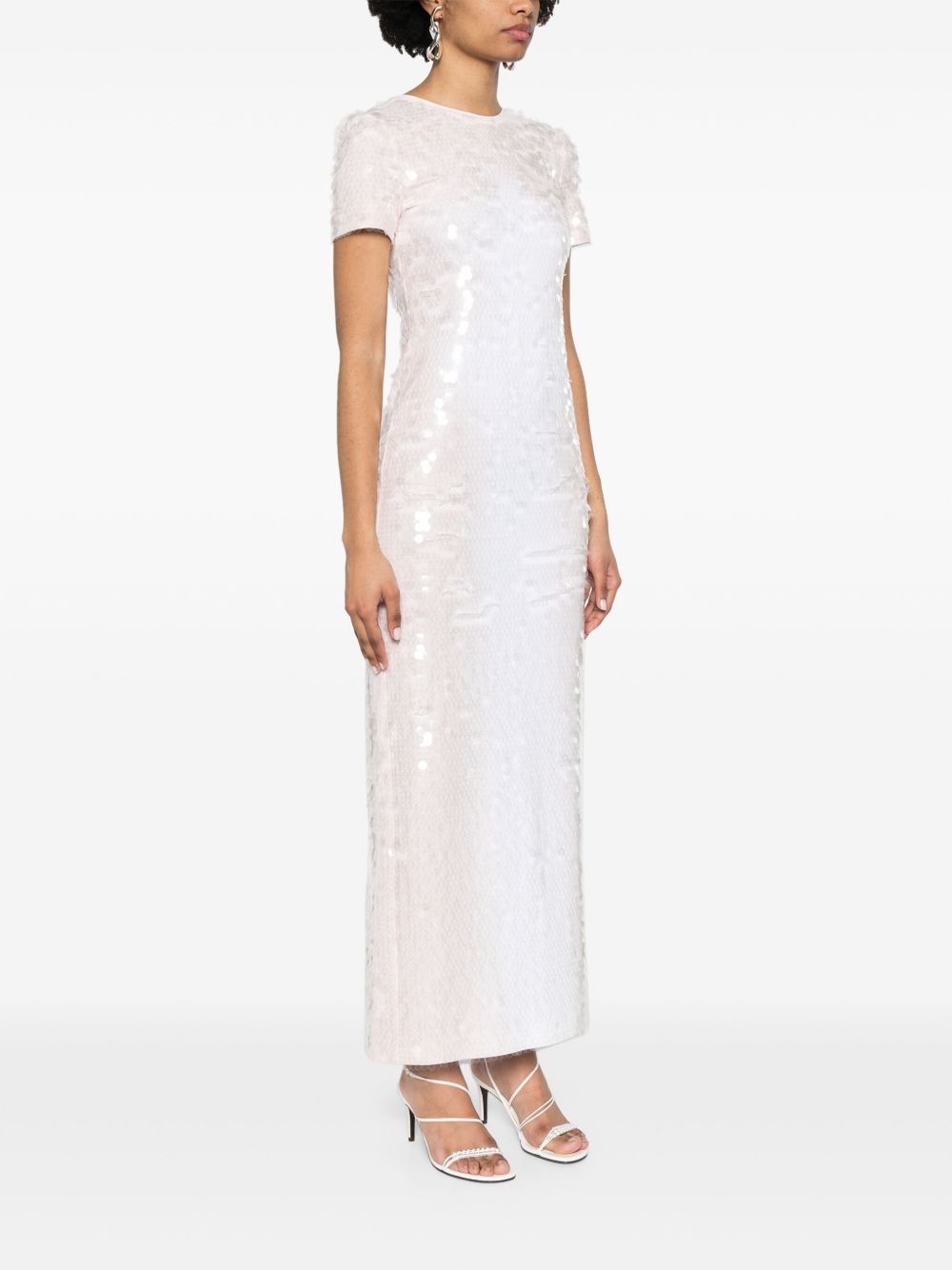 sequinned midi dress - 3