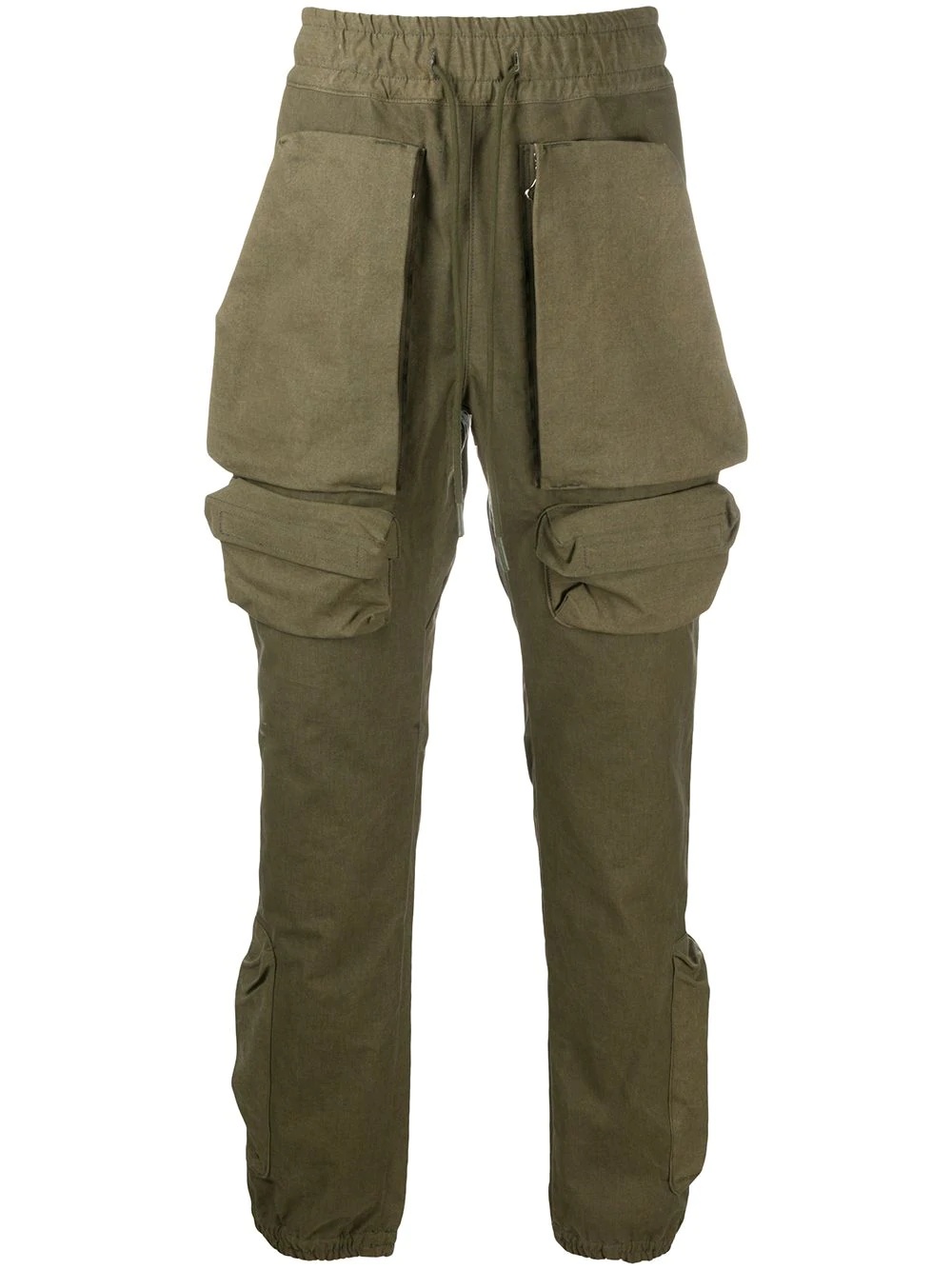 straight leg front flap pocket trousers - 1