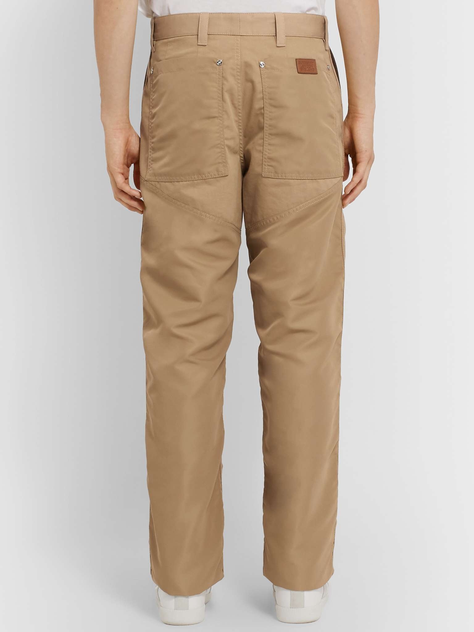 Panelled Cotton-Canvas and Nylon Trousers - 5