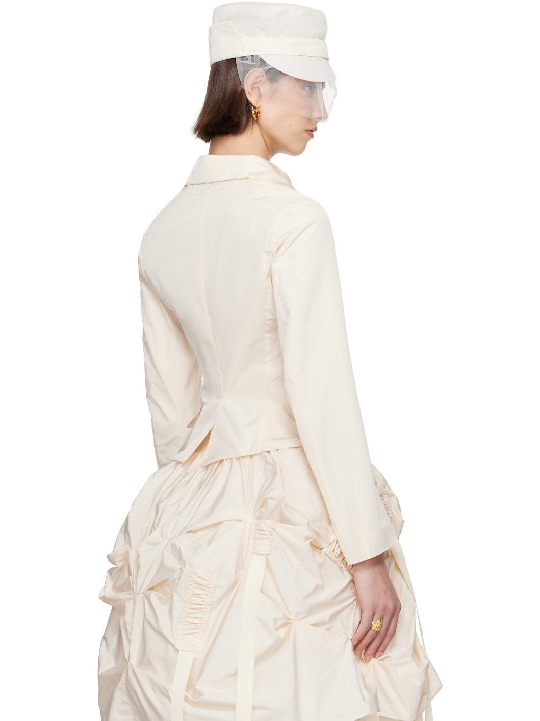 SSENSE Exclusive Bridal Capsule Tank Double Layer Blazer - 3