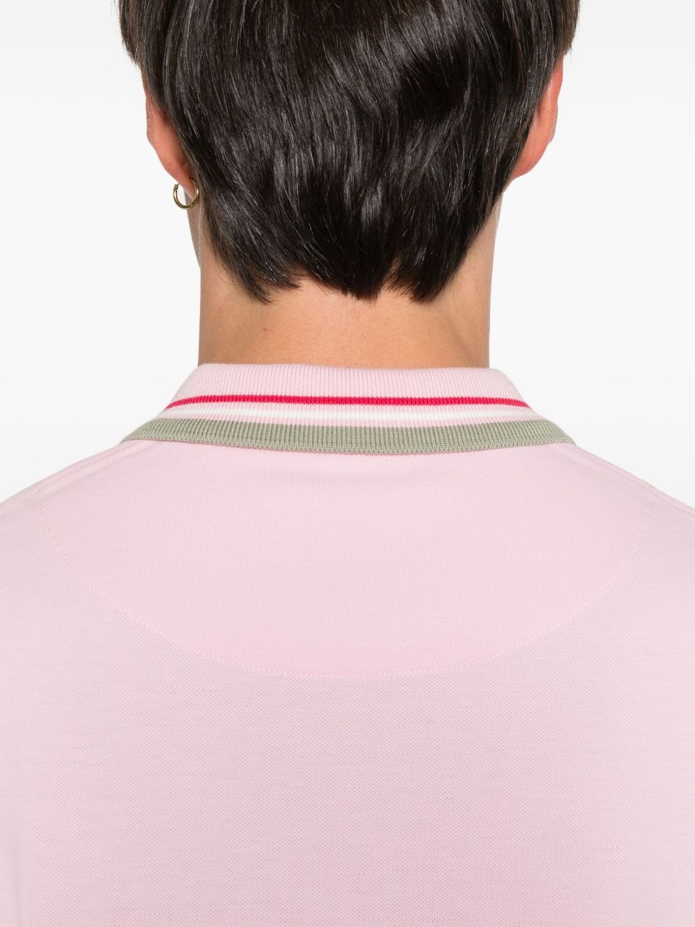 tipped polo shirt - 4