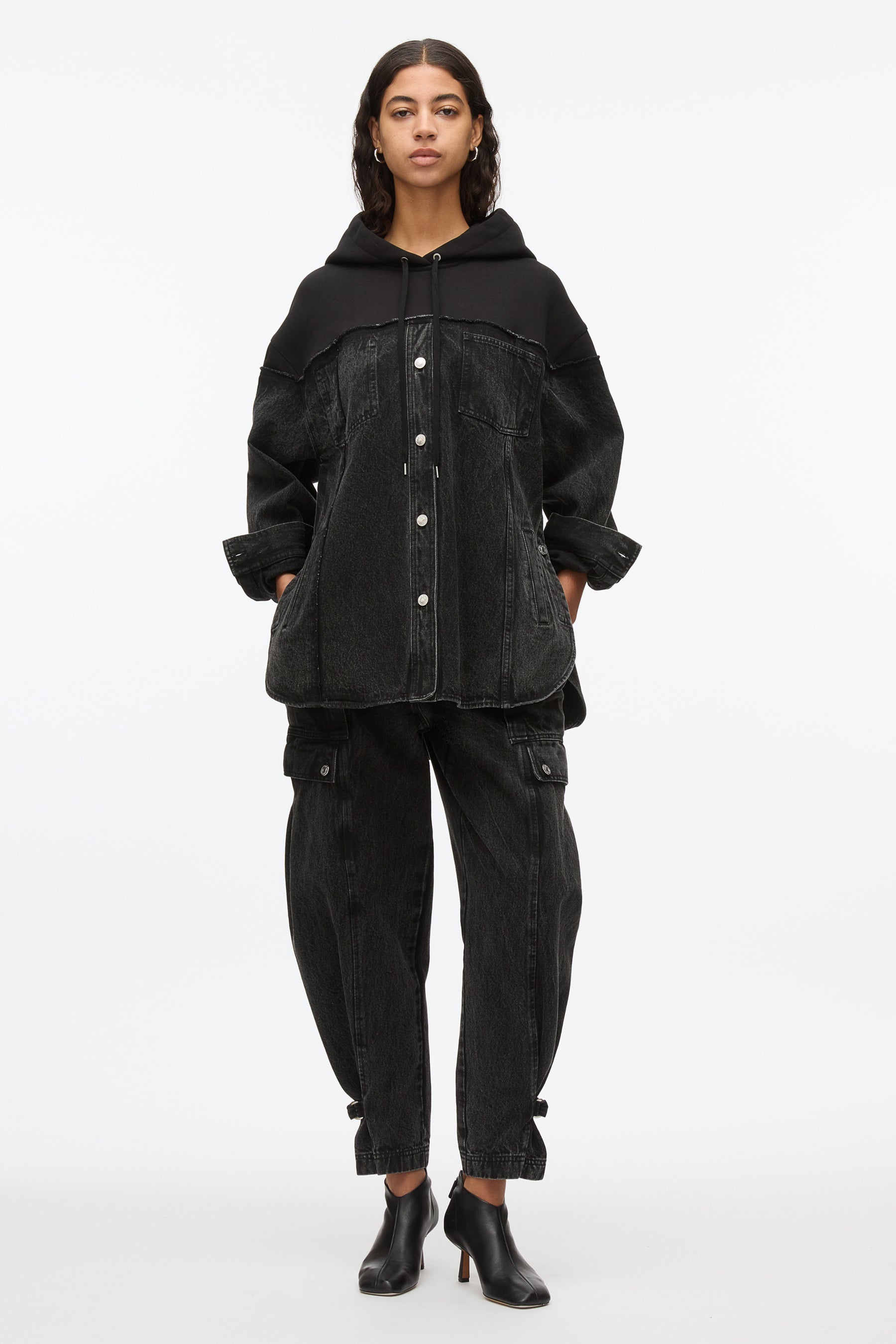 Hybrid Denim Hoodie - 3