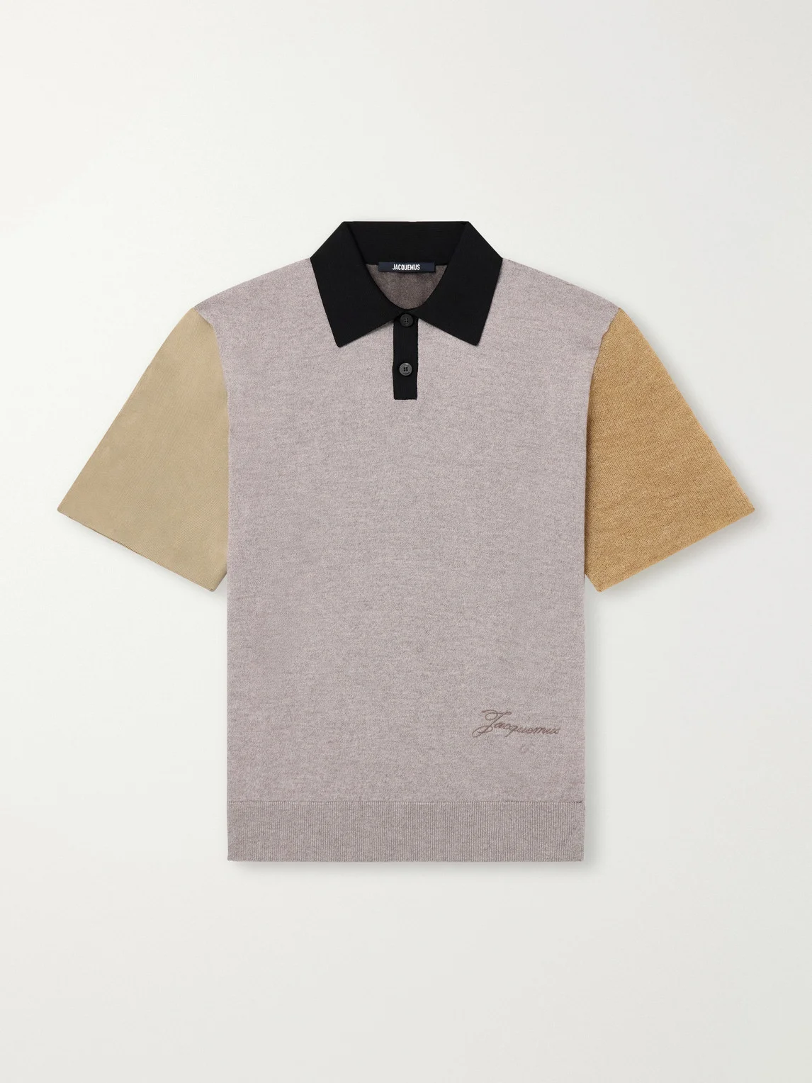 Merino Wool-Blend Polo Shirt - 1