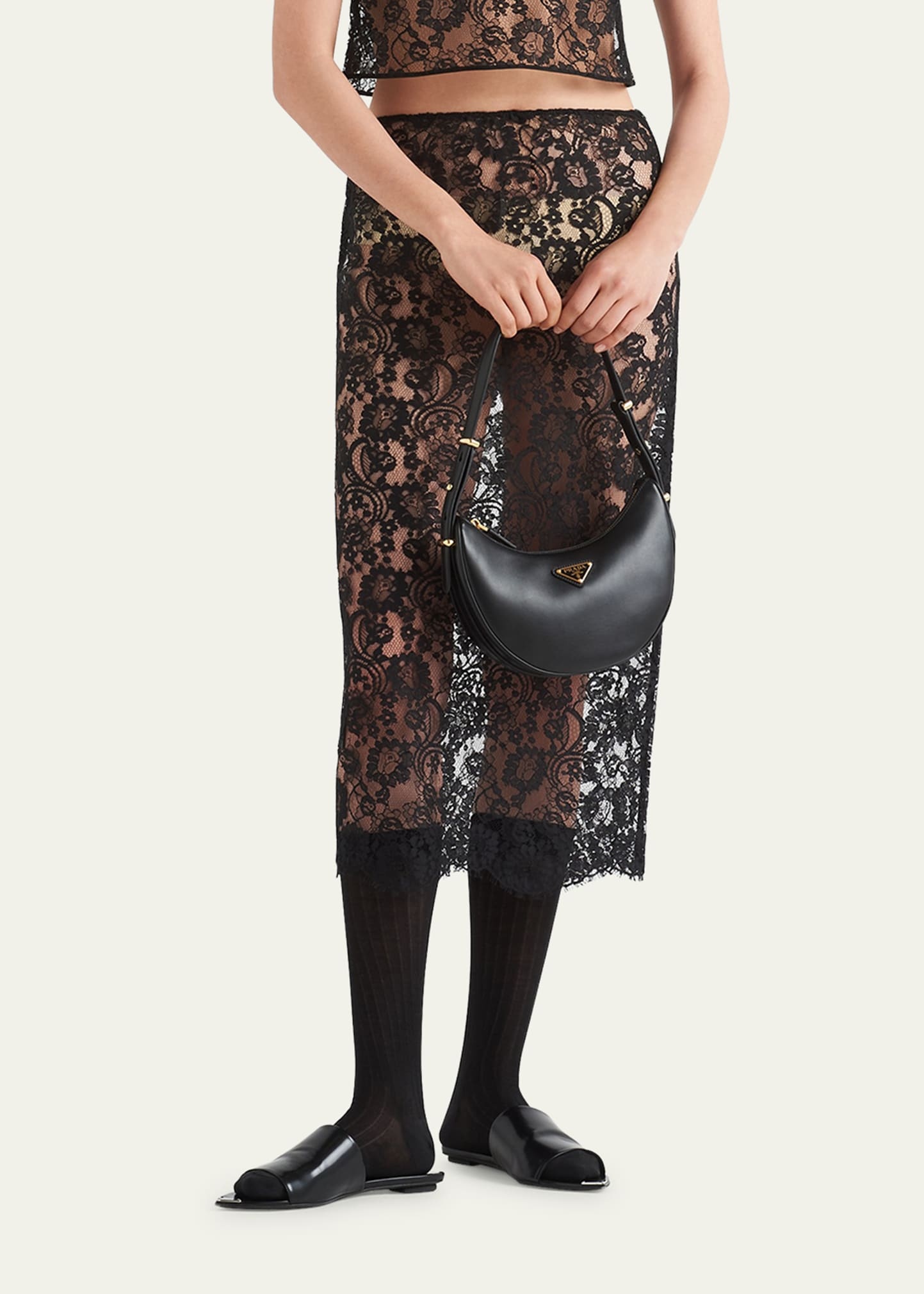 Lace Scallop Midi Skirt - 4