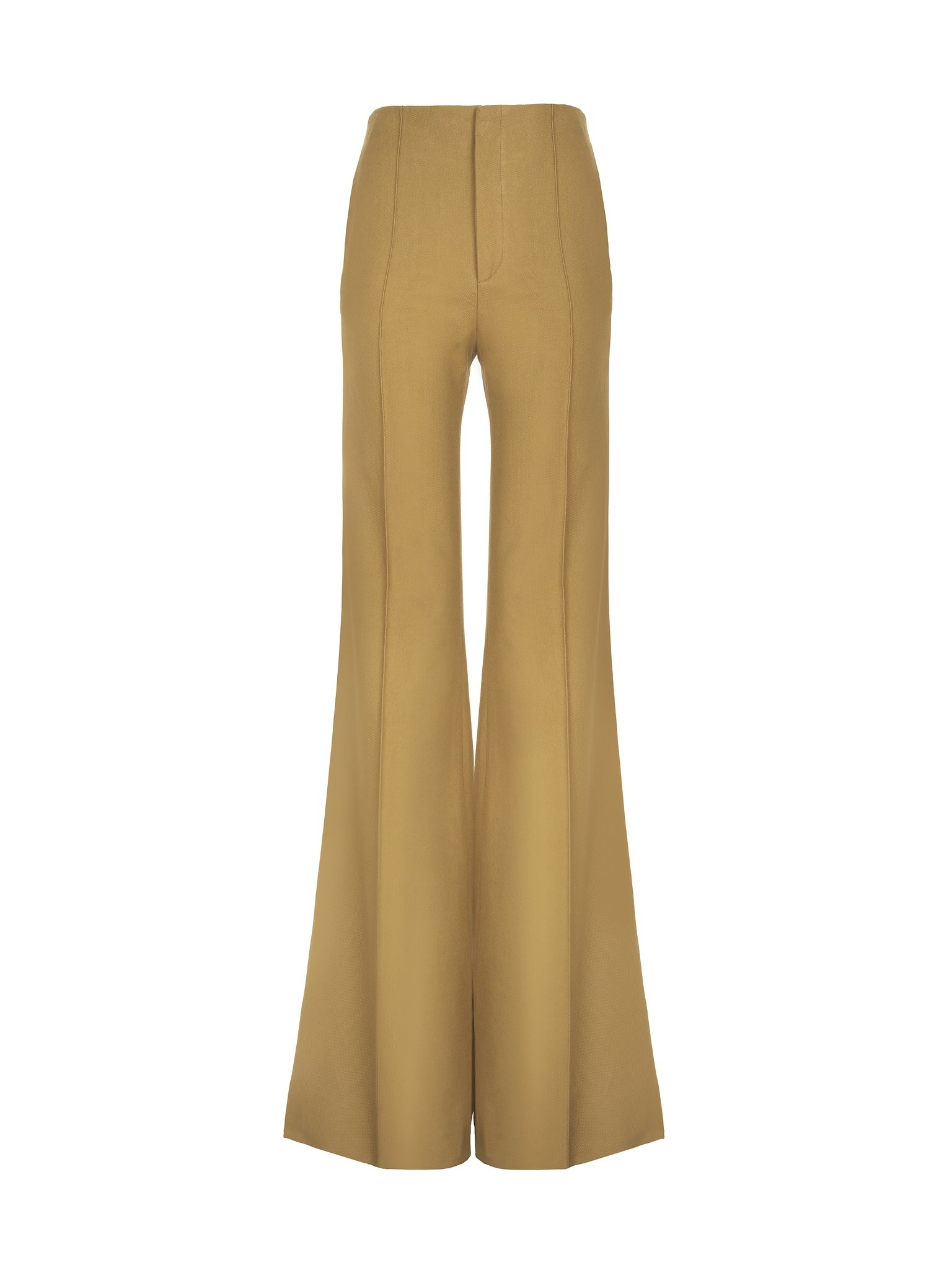 FLARE PANTS IN COTTON DRILL - 1