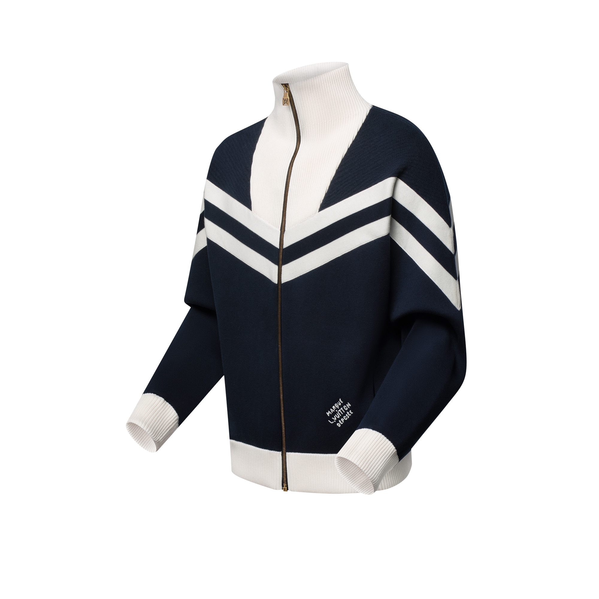 Knitted Cotton Sailor Blouson - 2