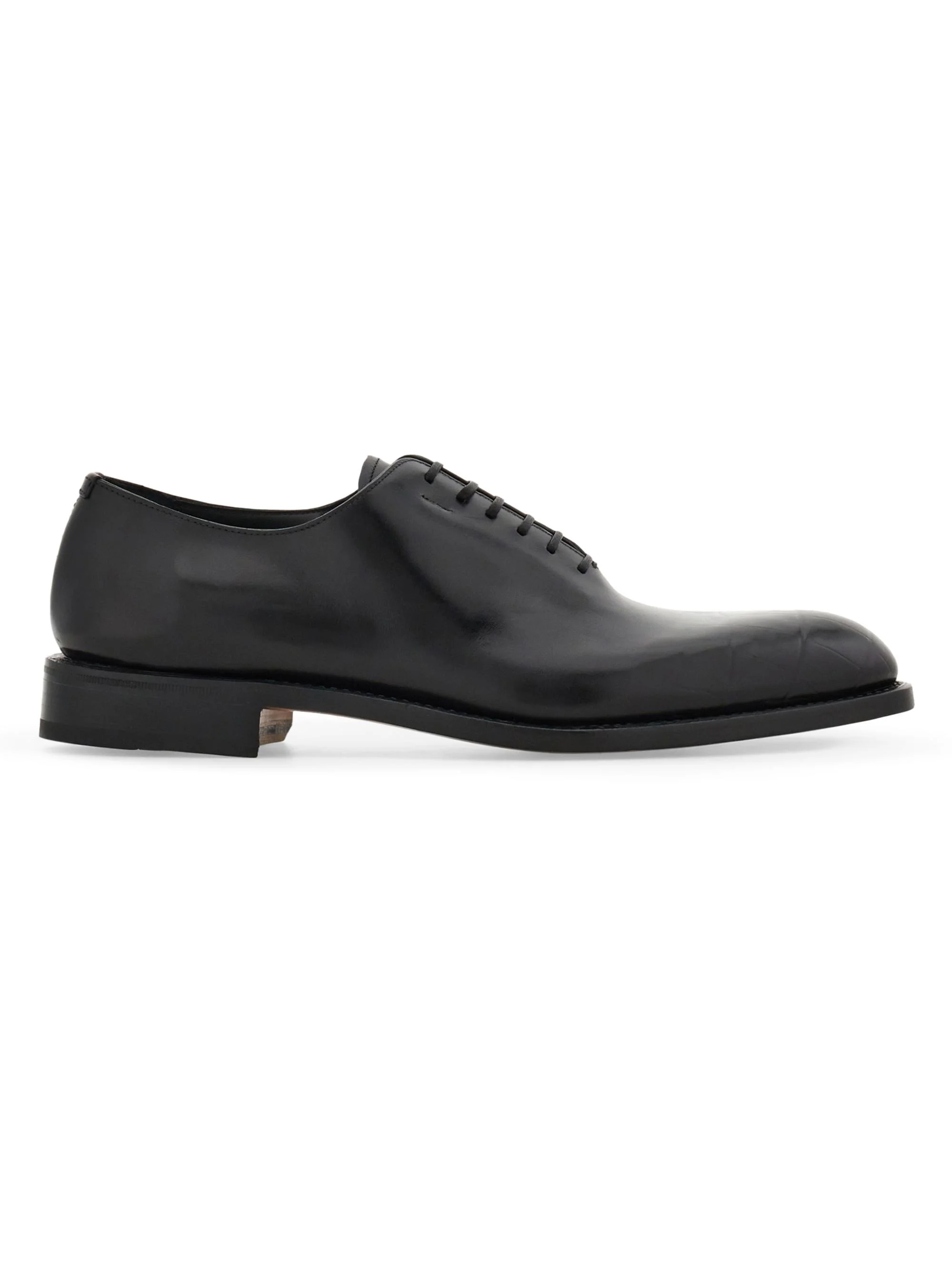 Men's Angiolo Croc-Embossed Leather Oxfords - Nero - 1