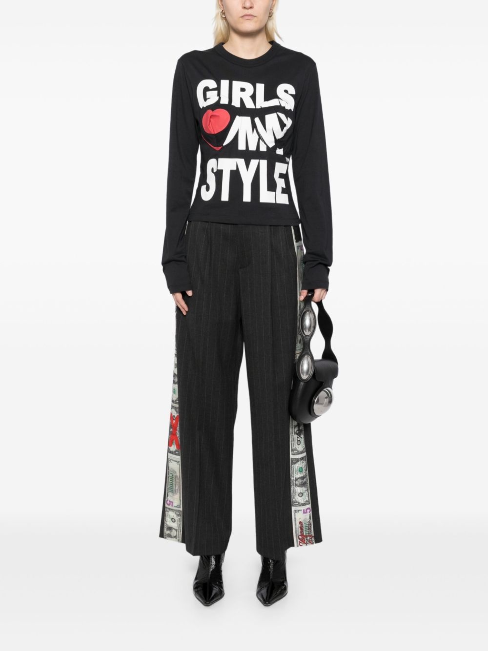 dollar-print trousers - 2