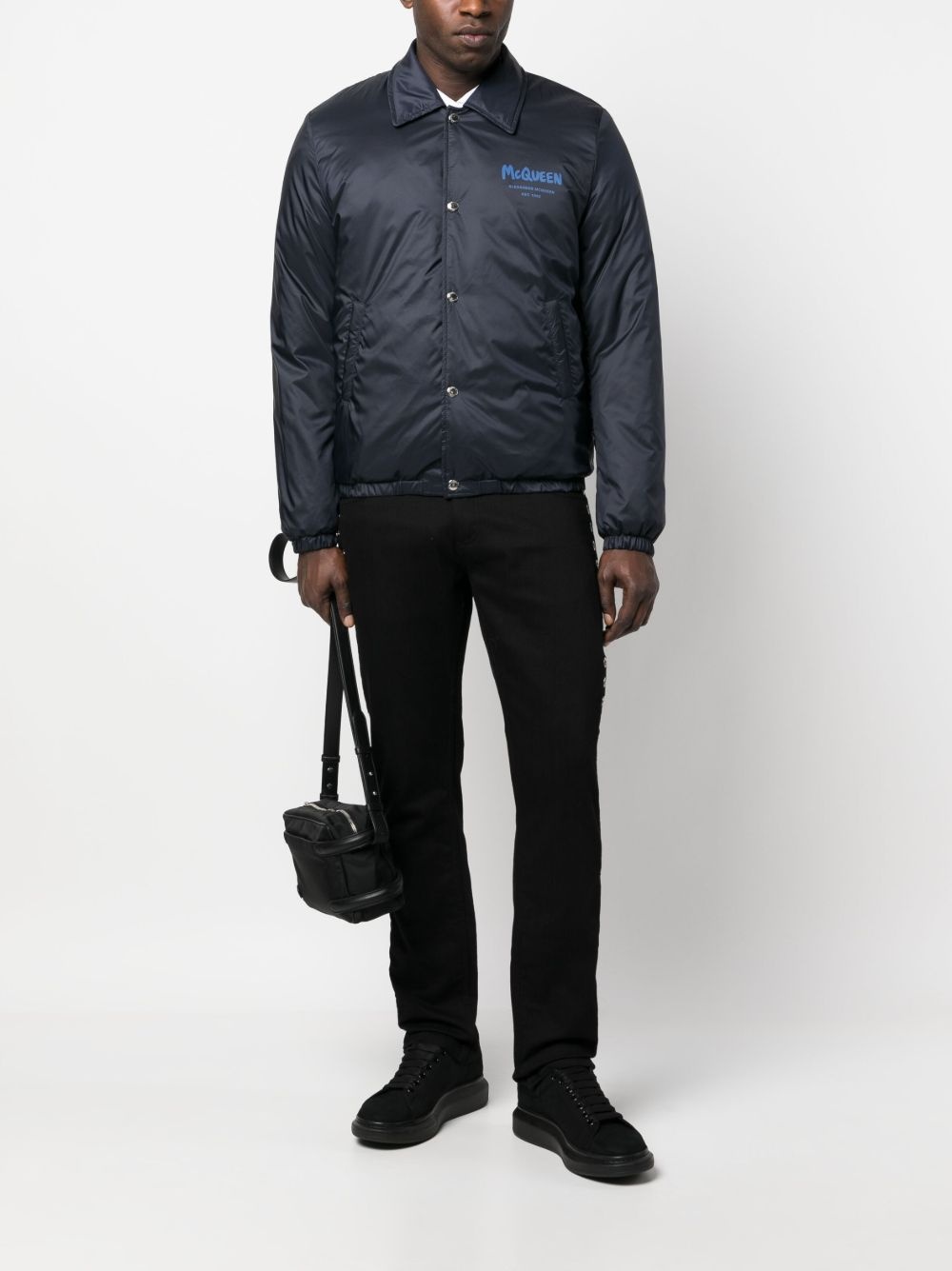 logo-print bomber jacket - 2