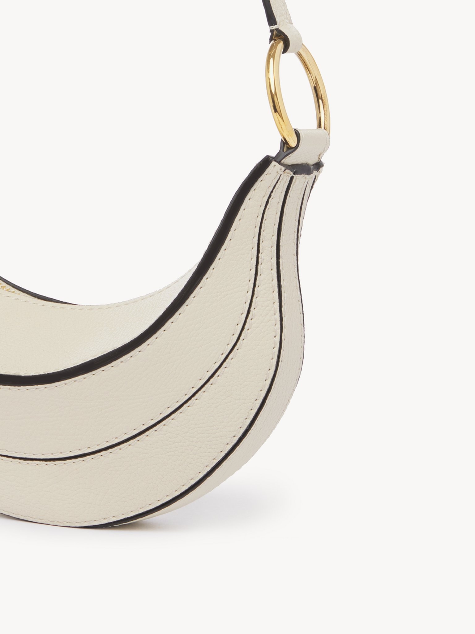 BANANA CROSS-BODY BAG IN GRAINED LEATHER - 6